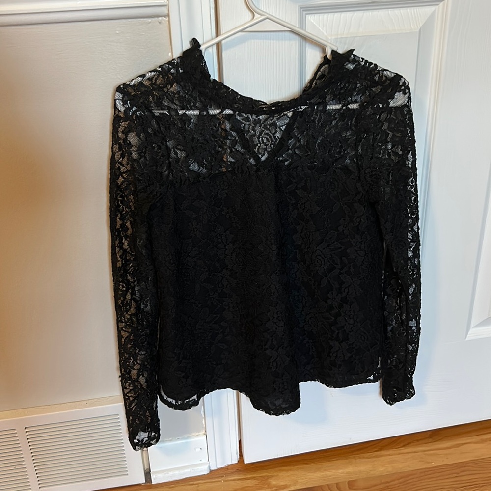 Abercrombie lace long sleeve shirt